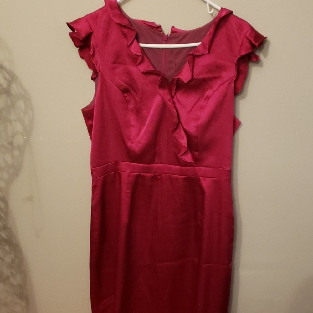 Z Spoke by Zach Posen magenta dress